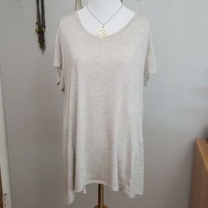 Asymmetrical Striped Tunic Top